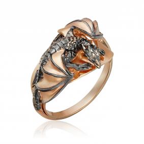 Золотое кольцо Символ года Дракон Platina 01-5277-00-000-1110-65 01-5277-00-000-1110-65 фото