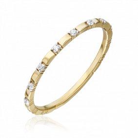 Кольцо из лимонного золота Platina 01-5293-00-401-1130-48 с фианитом 01-5293-00-401-1130-48 фото