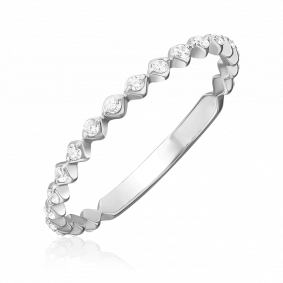 Кольцо из белого золота Platina 01-5294-00-401-1120-48 с фианитом 01-5294-00-401-1120-48 фото