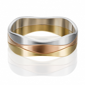 Обручальное кольцо из комбинированного золота Platina 01-5316-00-000-1140-39 01-5316-00-000-1140-39 фото