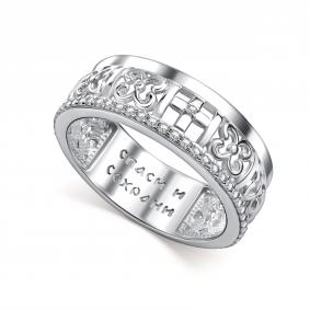 Серебряное кольцо АЛЬКОР 01-5320/00КЦ-00 с фианитом 01-5320/00КЦ-00 фото