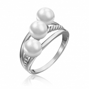 Кольцо из белого золота Platina 01-5331-00-301-1120-31 с жемчугом 01-5331-00-301-1120-31 фото
