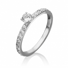 Серебряное кольцо Platina 01-5363-00-401-0200-69 с фианитом 01-5363-00-401-0200-69 фото
