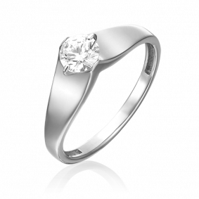 Кольцо из белого золота Platina 01-5369-00-501-1120-38 с фианитом 01-5369-00-501-1120-38 фото
