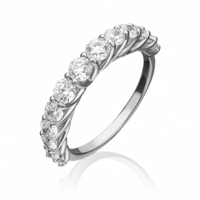 Кольцо из белого золота Platina 01-5413-00-501-1120-38 с фианитом 01-5413-00-501-1120-38 фото