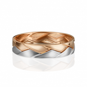 Обручальное кольцо из комбинированного золота Platina 01-5416-00-000-1111-39 01-5416-00-000-1111-39 фото