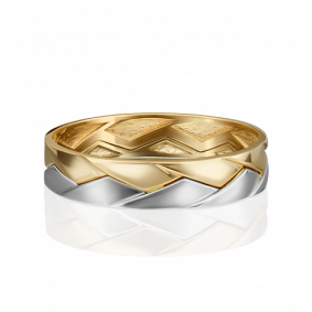 Обручальное кольцо из комбинированного золота Platina 01-5416-00-000-1121-39 01-5416-00-000-1121-39 фото