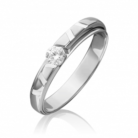 Кольцо из белого золота Platina 01-5422-00-501-1120-38 с фианитом 01-5422-00-501-1120-38 фото