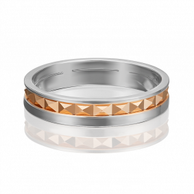 Обручальное кольцо из комбинированного золота Platina 01-5439-00-000-1111-54 01-5439-00-000-1111-54 фото