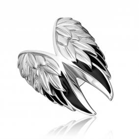 Серебряное кольцо Platina 01-5472-01-000-0200-68 с эмалью 01-5472-01-000-0200-68 фото