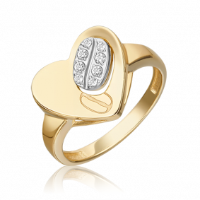 Кольцо из комбинированного золота Platina 01-5564-00-201-1121 с топазом 01-5564-00-201-1121 фото