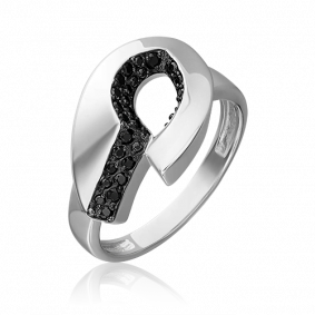 Серебряное кольцо Platina 01-5643-00-402-0200 с фианитом 01-5643-00-402-0200 фото