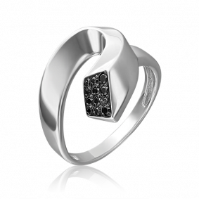 Серебряное кольцо Platina 01-5645-00-402-0200 с фианитом 01-5645-00-402-0200 фото