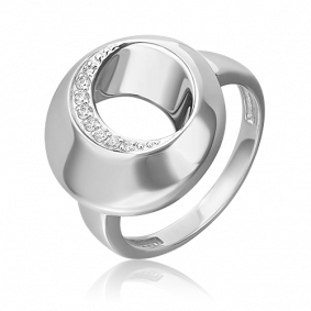 Серебряное кольцо Platina 01-5646-00-401-0200 с фианитом 01-5646-00-401-0200 фото