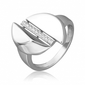 Серебряное кольцо Platina 01-5647-00-401-0200 с фианитом 01-5647-00-401-0200 фото