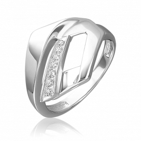 Серебряное кольцо Platina 01-5651-00-401-0200 с фианитом 01-5651-00-401-0200 фото