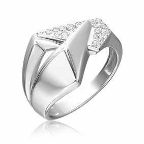 Серебряное кольцо Platina 01-5653-00-401-0200 с фианитом 01-5653-00-401-0200 фото