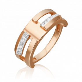 Золотое кольцо Platina 01-5679-00-401-1110 с фианитом 01-5679-00-401-1110 фото