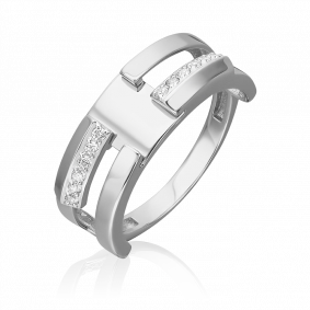 Кольцо из белого золота Platina 01-5679-00-401-1120 с фианитом 01-5679-00-401-1120 фото