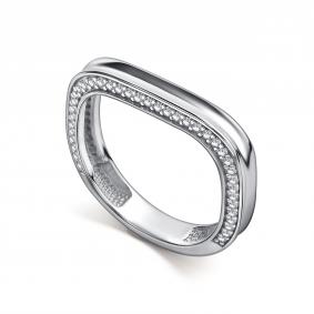 Серебряное кольцо АЛЬКОР 01-5760/00КЦ-00 с фианитом 01-5760/00КЦ-00 фото