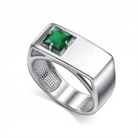 Серебряное кольцо АЛЬКОР 01-5771/00АГ-00 с агатом 01-5771/00АГ-00 фото