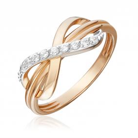 Золотое кольцо Platina 01-5843-00-401-1110 с фианитом 01-5843-00-401-1110 фото