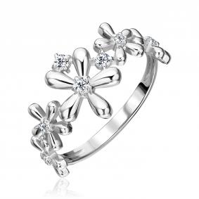 Серебряное кольцо Platina 01-5896-00-401-0200 с фианитом 01-5896-00-401-0200 фото