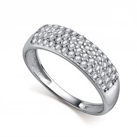 Серебряное кольцо АЛЬКОР 01-5916/00КЦ-00 с фианитом 01-5916/00КЦ-00 фото