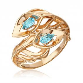 Золотое кольцо Platina 01-5927-00-201-1110 с топазом 01-5927-00-201-1110 фото