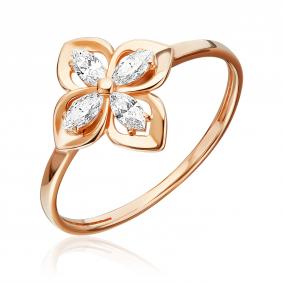 Золотое кольцо Platina 01-5948-00-401-1110 с фианитом 01-5948-00-401-1110 фото