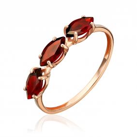 Золотое кольцо Platina 01-5985-00-204-1110 с гранатом 01-5985-00-204-1110 фото