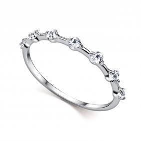 Серебряное кольцо АЛЬКОР 01-6122/00КЦ-00 с фианитом 01-6122/00КЦ-00 фото