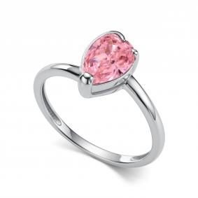 Серебряное кольцо АЛЬКОР с бриллианитом 01-6178/0БТ5-00 01-6178/0БТ5-00 фото