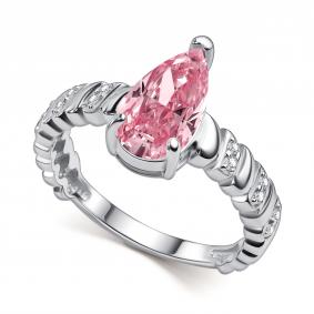 Серебряное кольцо АЛЬКОР 01-6179/0БТ5-00 с фианитом 01-6179/0БТ5-00 фото