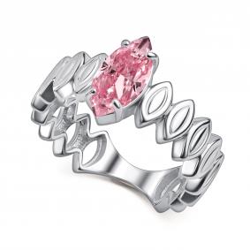 Серебряное кольцо АЛЬКОР с бриллианитом 01-6181/0БТ5-00 01-6181/0БТ5-00 фото