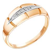 Золотое кольцо Золотые узоры 01-7361 с цирконием 01-7361 фото