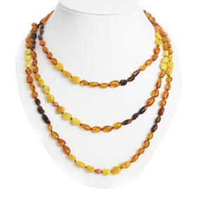 Колье Янтарная волна 017-00000 с янтарём 017-00000 фото