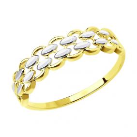 Кольцо из лимонного золота SOKOLOV 017347-2 017347-2 фото