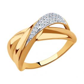 Золотое кольцо SOKOLOV 018286 с фианитом 018286 фото