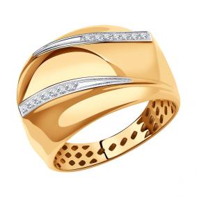 Золотое кольцо SOKOLOV 018625 с фианитом 018625 фото