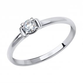 Золотое кольцо SOKOLOV 018632-3 с фианитом 018632-3 фото