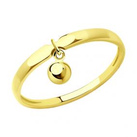 Кольцо из лимонного золота SOKOLOV 018851-2 018851-2 фото