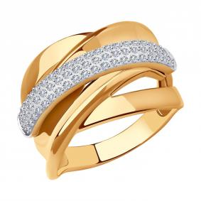 Золотое кольцо SOKOLOV 018867 с фианитом 018867 фото