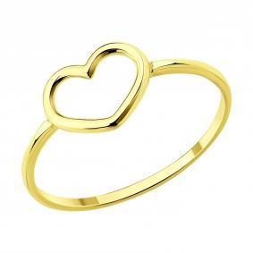 Кольцо из лимонного золота SOKOLOV 019658-2 019658-2 фото