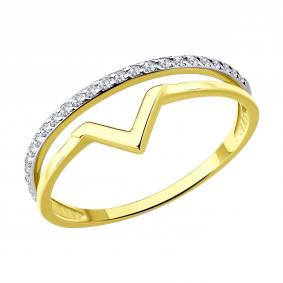 Золотое кольцо SOKOLOV 019699-2 019699-2 фото