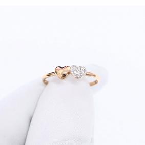 Золотое кольцо SOKOLOV 019847 с фианитом 019847 фото