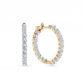 Золотые серьги Мастер Бриллиант 01M002-0790-0001-011 с фианитом 01M002-0790-0001-011 фото