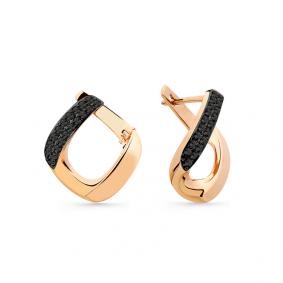 Золотые серьги Мастер Бриллиант 01M002-0822-0005-012 с фианитом 01M002-0822-0005-012 фото