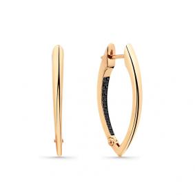 Золотые серьги Мастер Бриллиант 01M002-0826-0005-012 с фианитом 01M002-0826-0005-012 фото