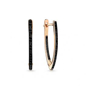 Золотые серьги Мастер Бриллиант 01M002-0841-0005-012 с фианитом 01M002-0841-0005-012 фото